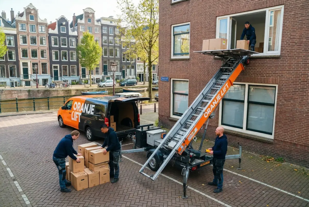 Verhuislift bij appartement Hoornseveld Zaandam